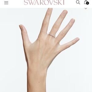 Swarovski Silver Crystal Stackable Ring